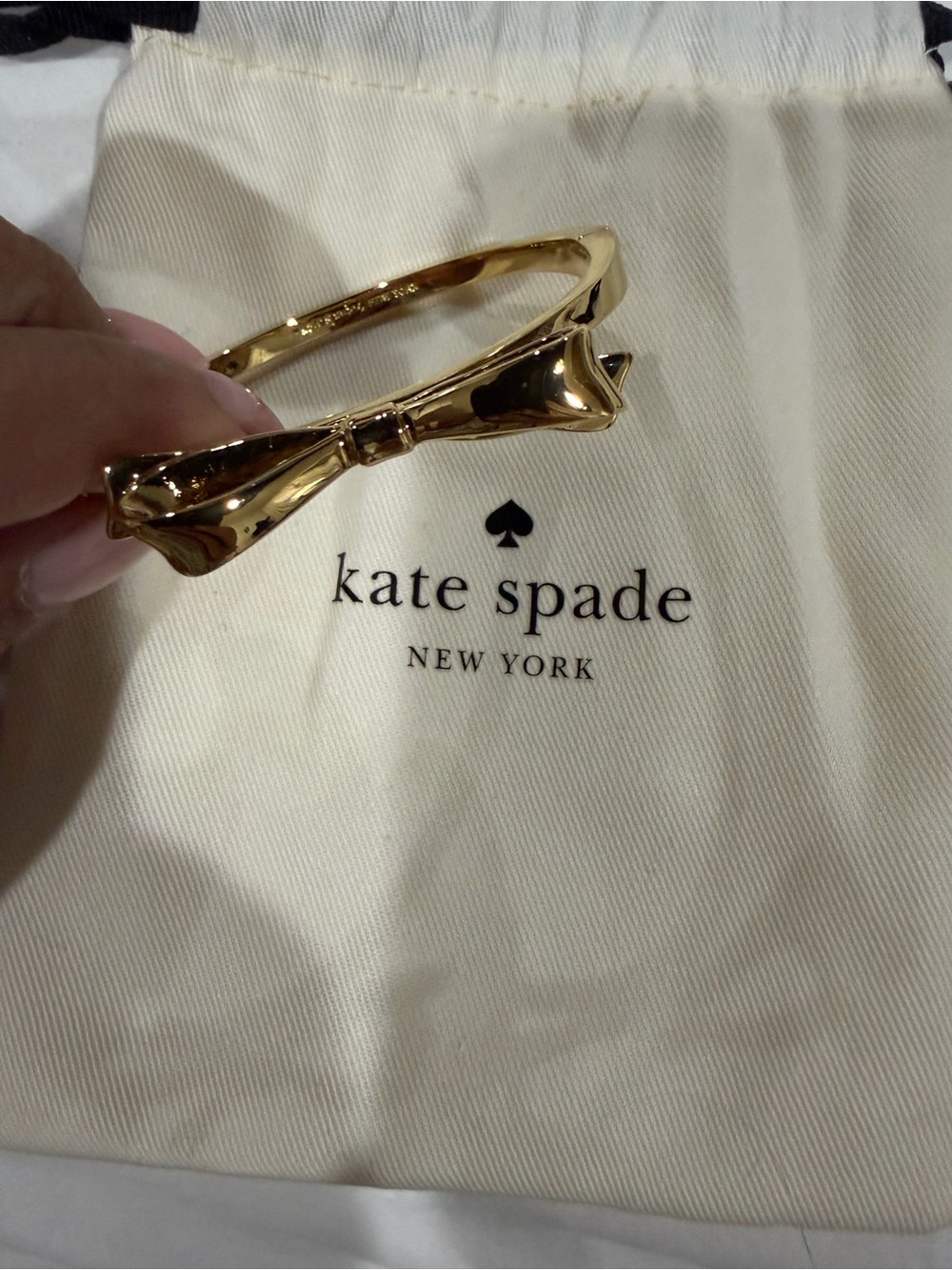 kate spade Gold Bow Bangle Bracelet